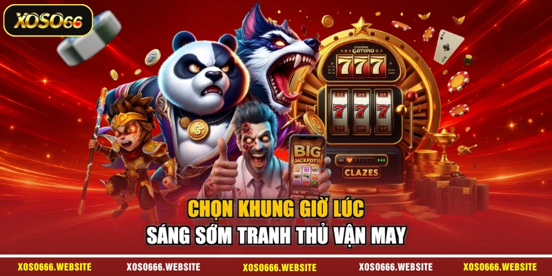 Chọn khung giờ lúc sáng sớm tranh thủ vận may